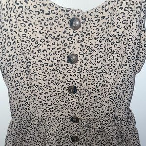 Subtle Animal Print Sun Dress